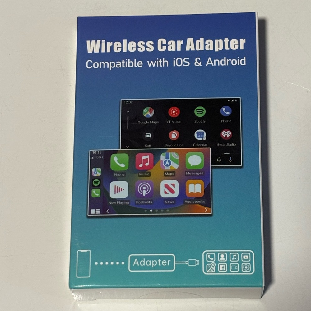 Wireless Car Adapter compatible with iOS & Android